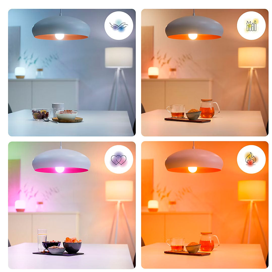 WIZ PACK-2 Foco WIFI inteligente RGB A60 E27 8w 806 lúmenes 929002383631