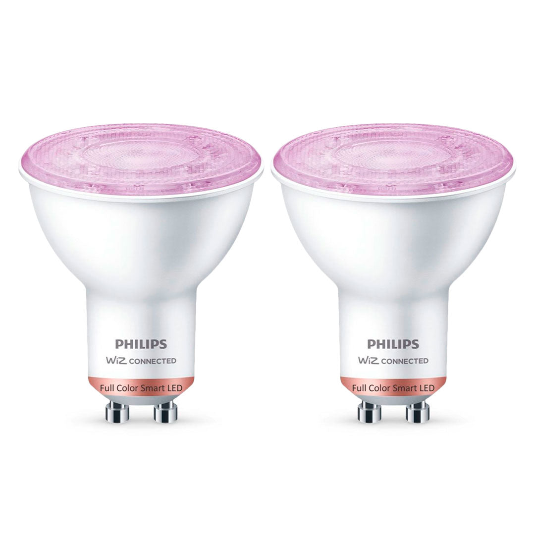 WIZ PACK-2 Foco Dicroica Inteligente 50W GU10 RGB 345Lúmenes 25000horas