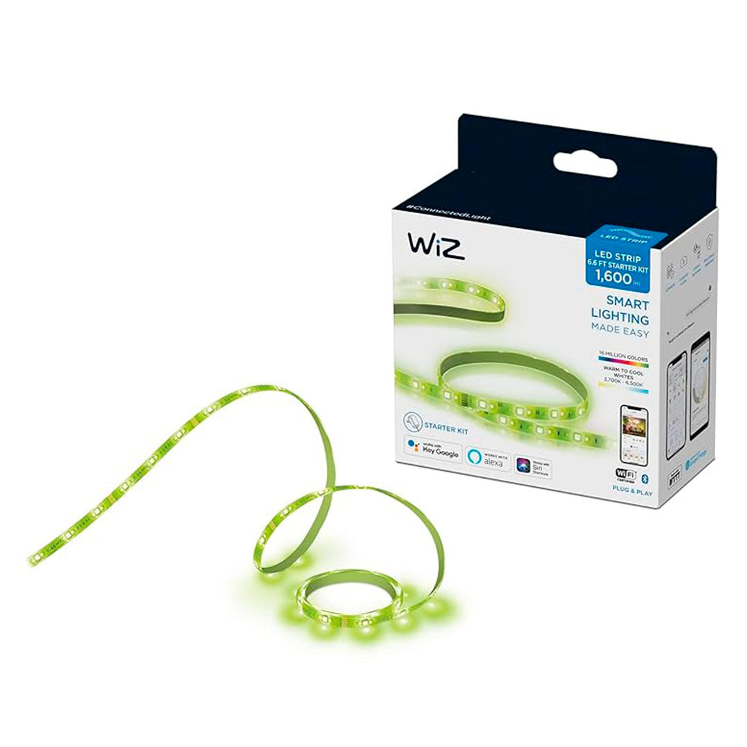 WIZ Cinta LED Flex WIFI inteligente, RGB, 20w, 1600 lúmenes, 2mts 929002524812