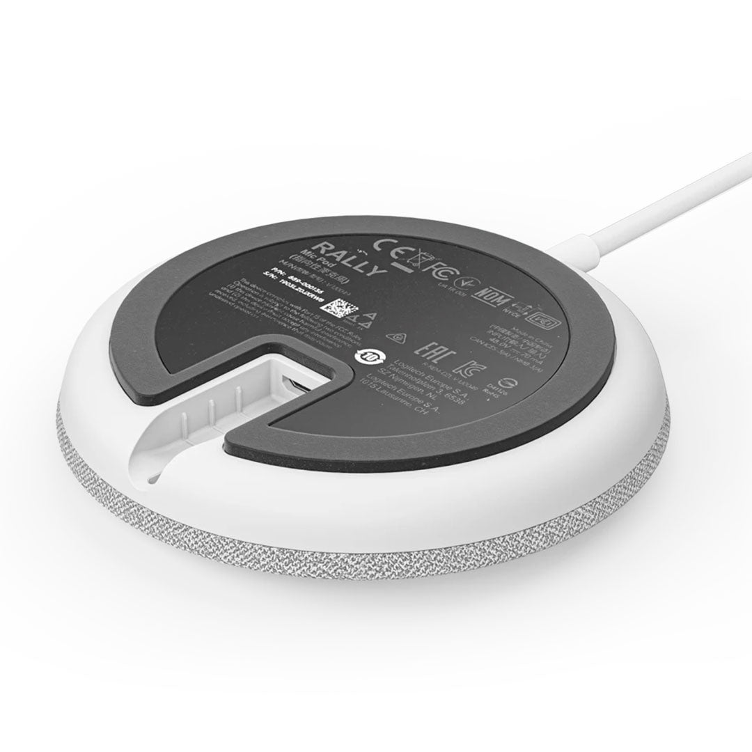 LOGITECH RALLY MICRÓFONO Modular Con Rightsound Color Blanco 952-000038