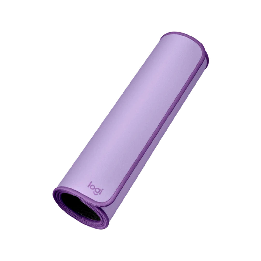 LOGITECH DESK MAT STUDIO Pad mouse largo 30x70cm, resistente a salpicaduras, Violeta, 956-000036