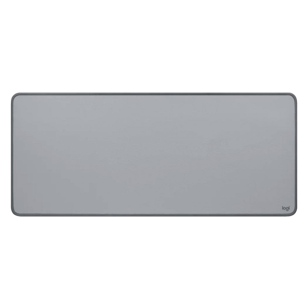 LOGITECH DESK MAT STUDIO Pad mouse largo 30x70cm, resistente a salpicaduras, Gris, 956-000047