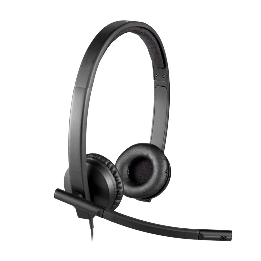 LOGITECH H570E Audífonos con micrófono USB, Negro, 981-000574