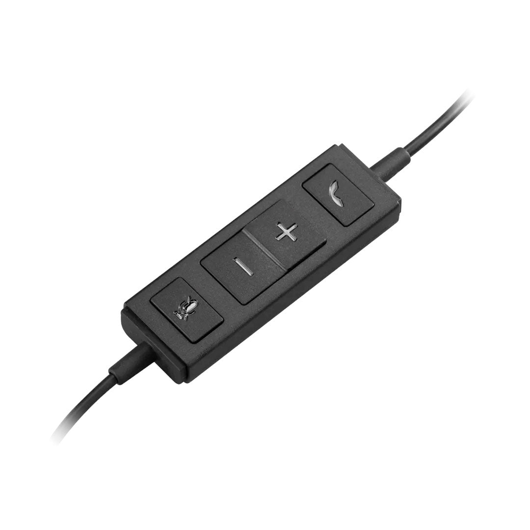LOGITECH H570E Audífonos con micrófono USB, Negro, 981-000574