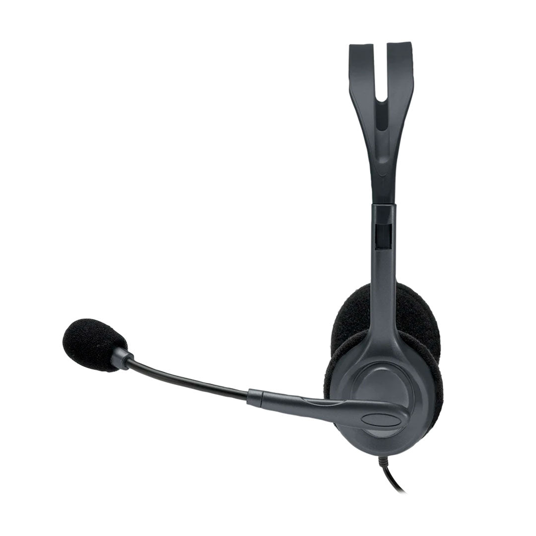 LOGITECH H111 Audífono estéreo con micrófono color Gris 981-000612