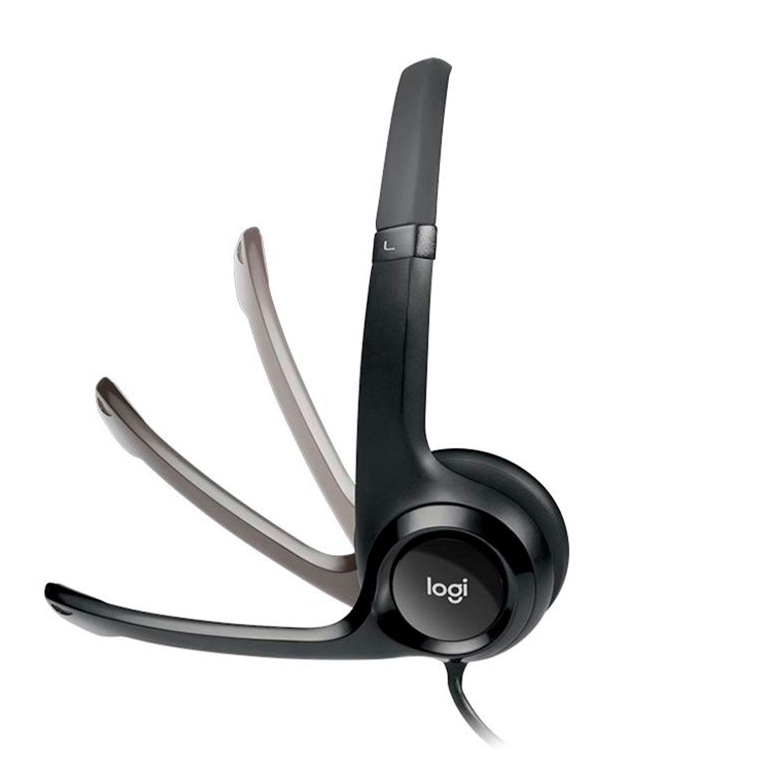 LOGITECH H390 Audífonos USB con micrófono, Negro, 981-000912