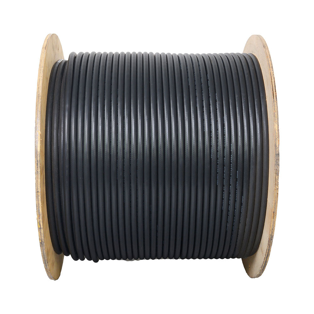 BELDEN 9913-BL-1000 Cable Coaxial RG-8/U Solido 50 Ohm 10AWG Malla 90% Negro RF 1000ft 305m