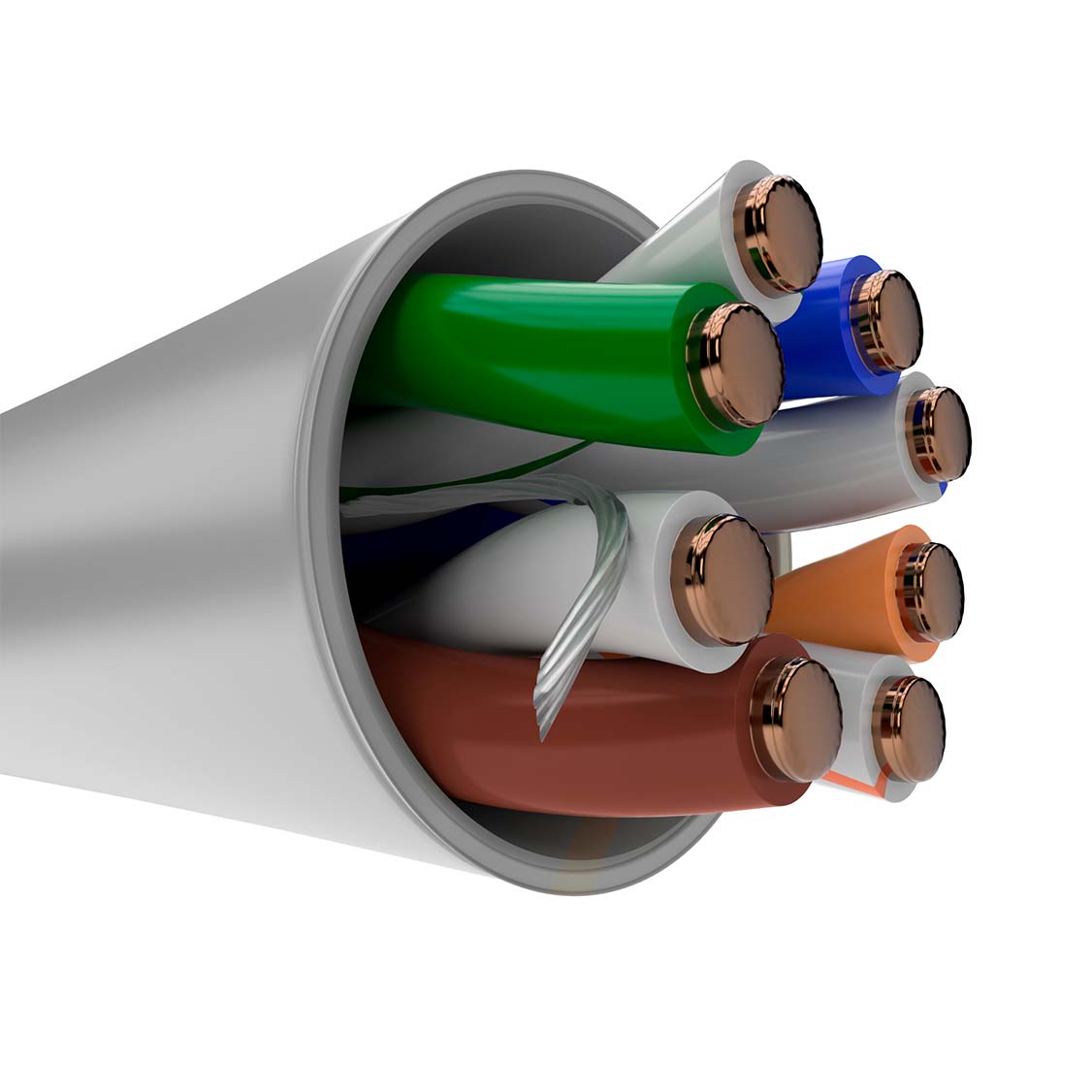 NEXXT SOLUTIONS AB355NXT31 Cable U/UTP Cat5e 4P 24AWG CM 305m/1000ft Gris