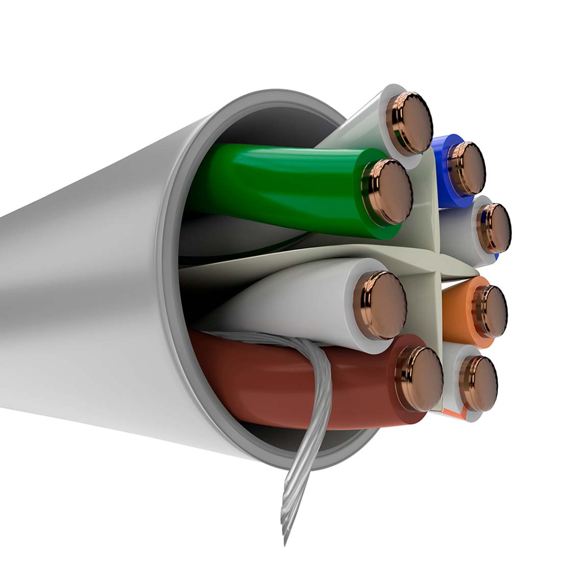 NEXXT SOLUTIONS AB356NXT01 Cable en Bobina U/UTP CM 23AWG