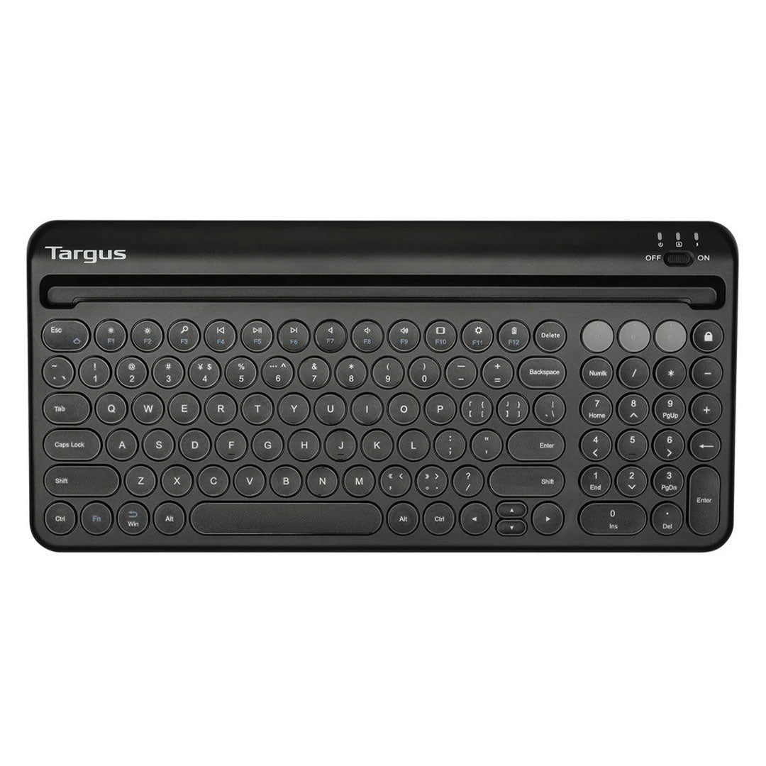 TARGUS AKB867ES Teclado inalámbrico antimicrobiano con soporte multidispositivo