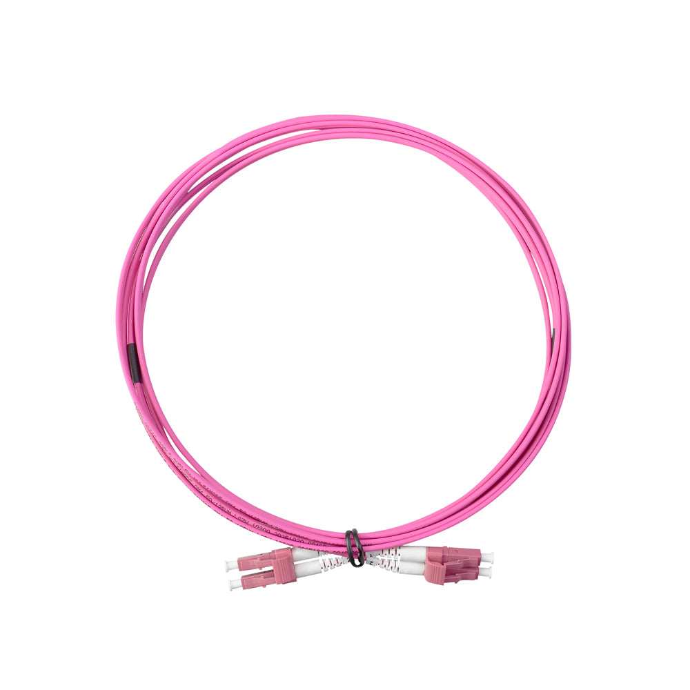 NEXCONEC APL1L1DO42VLS03 Patch Cord Fibra Optica LC/LC Multimodo 50um Dúplex OM4 3m LSZH Violeta