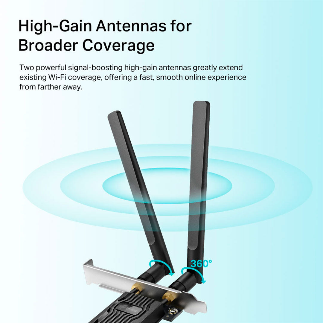 TP-LINK Archer TX20E Adaptador inalámbrico PCIe AC1200 doble banda