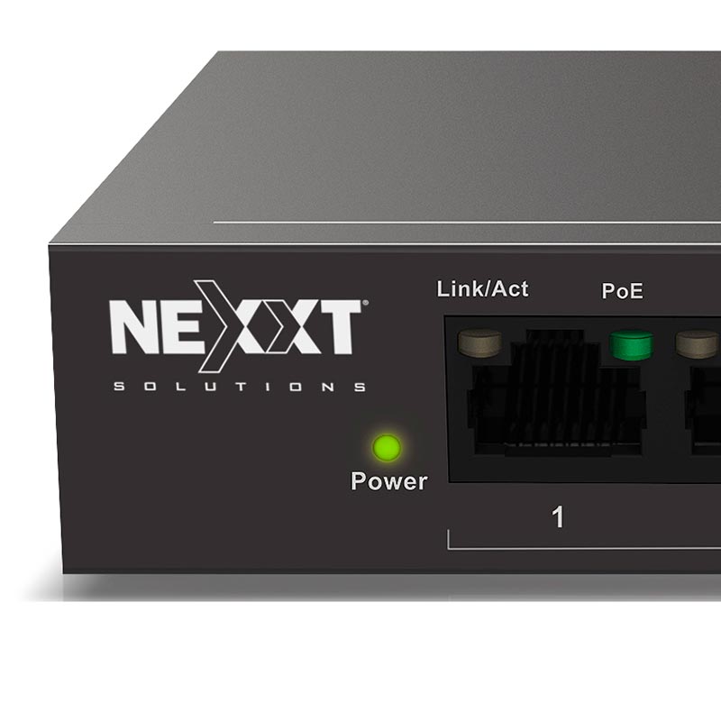 NEXXT SOLUTIONS ASBDTPO4U1 (SIN CAJA 8/10) Switch Poe 8 puertos 10/100 1 Uplink 58W