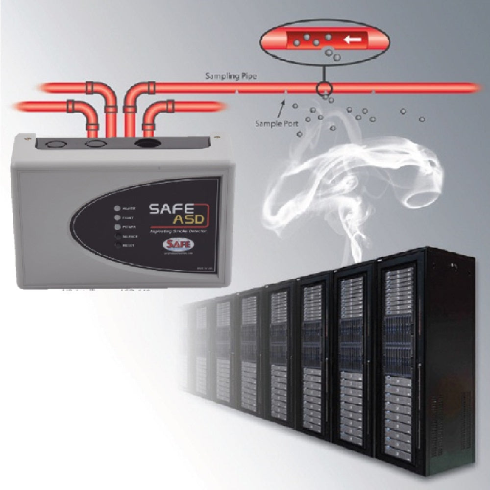 SAFE ASD-720 Detector de humo por aspiración de aire 4 hilos 24v