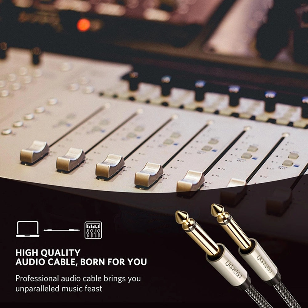 UGREEN AV128 10639 Cable de Audio Macho a Macho 6.5mm 3m