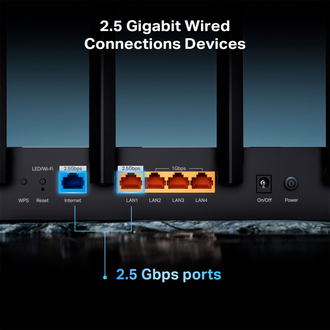 TP-LINK ARCHER BE400 Router WiFi7 BE6500 Doble Banda