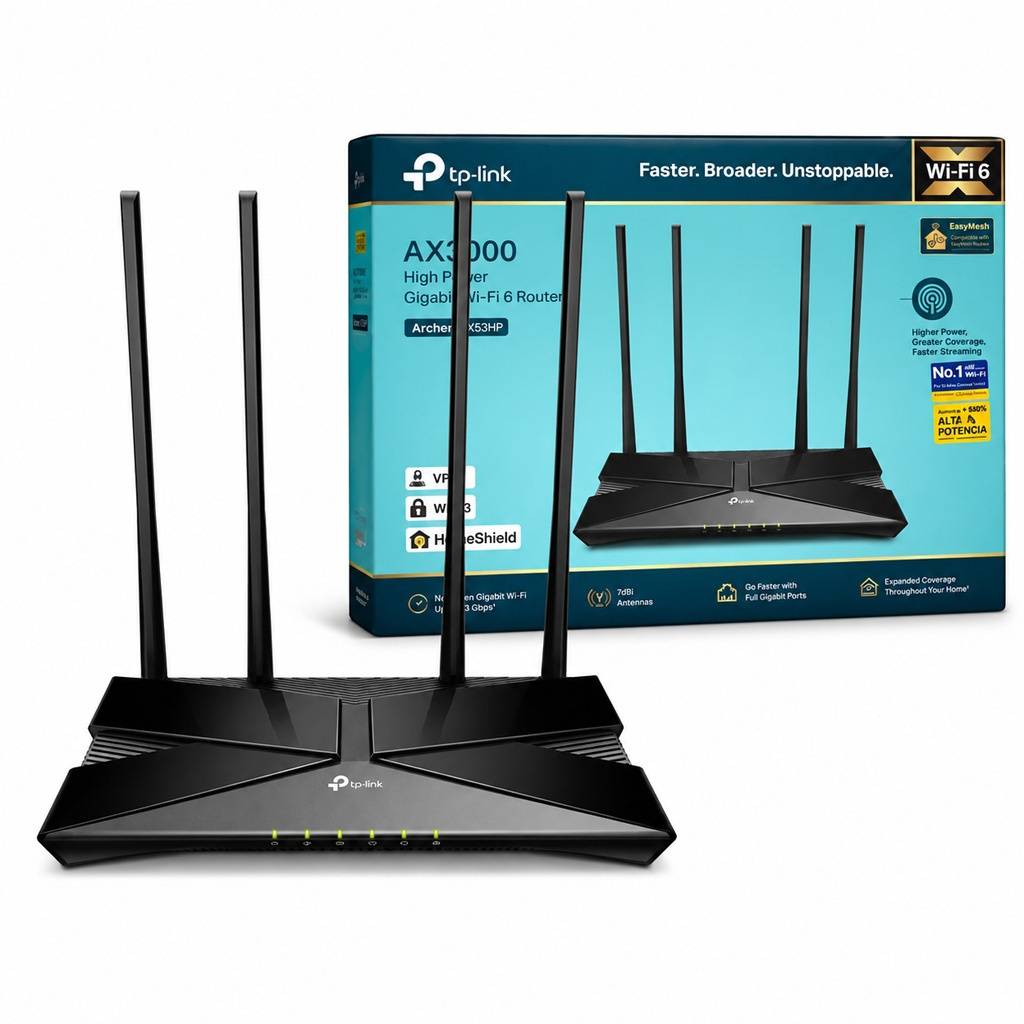 TP-LINK Archer AX53HP Router WIFI6 AX3000 de Alta Ganancia Dual Band 7dbi