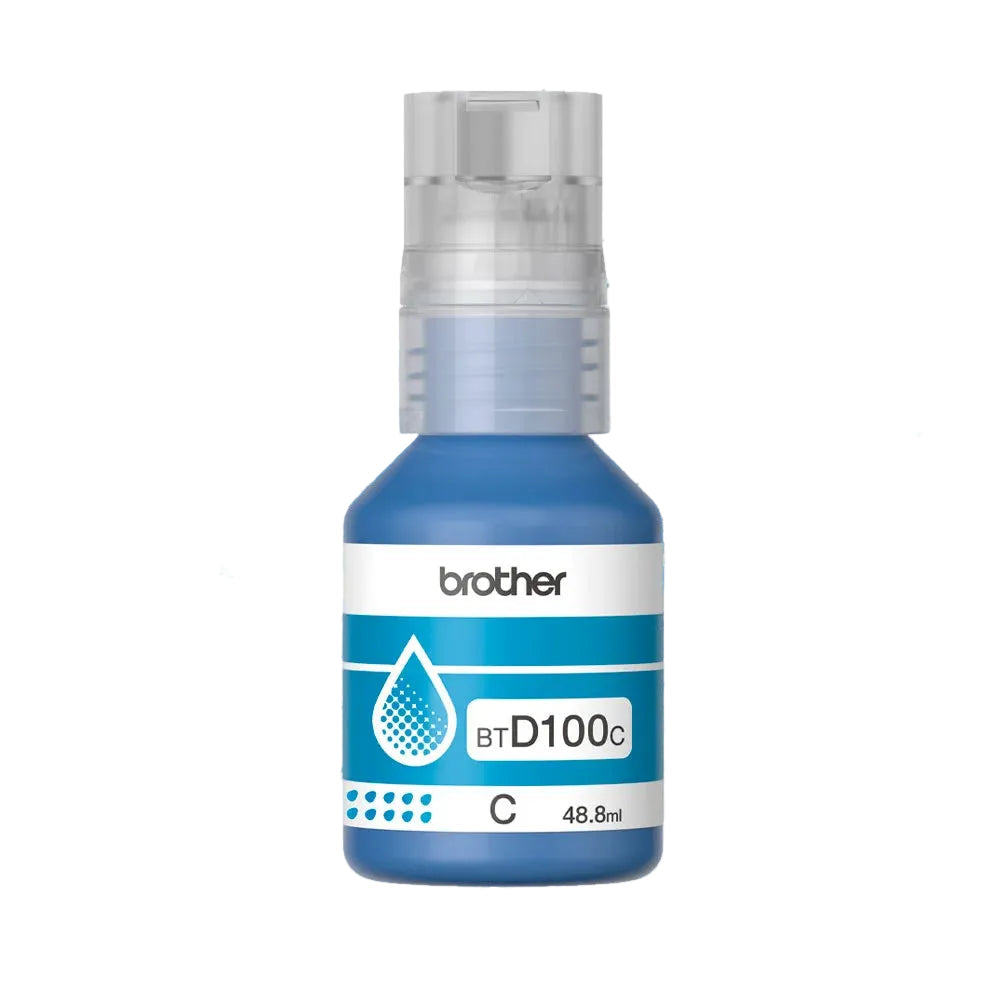 BROTHER BTD100C Botella de Tinta de Color Cyan Ultra Alto Rendimiento