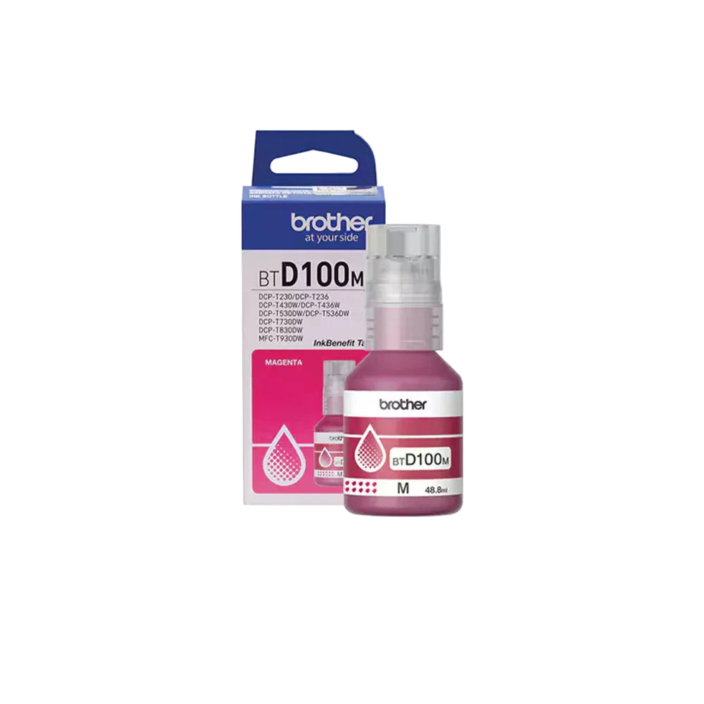 BROTHER BTD100M Botella de Tinta de Color Magenta Ultra Alto endimiento