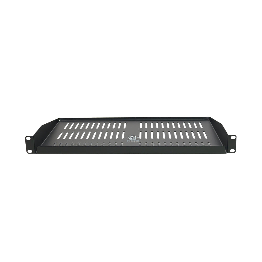 QUEST BV-1013 Bandeja 1-RU 19"x 265mm ventilada, soporta 8 Kgs.