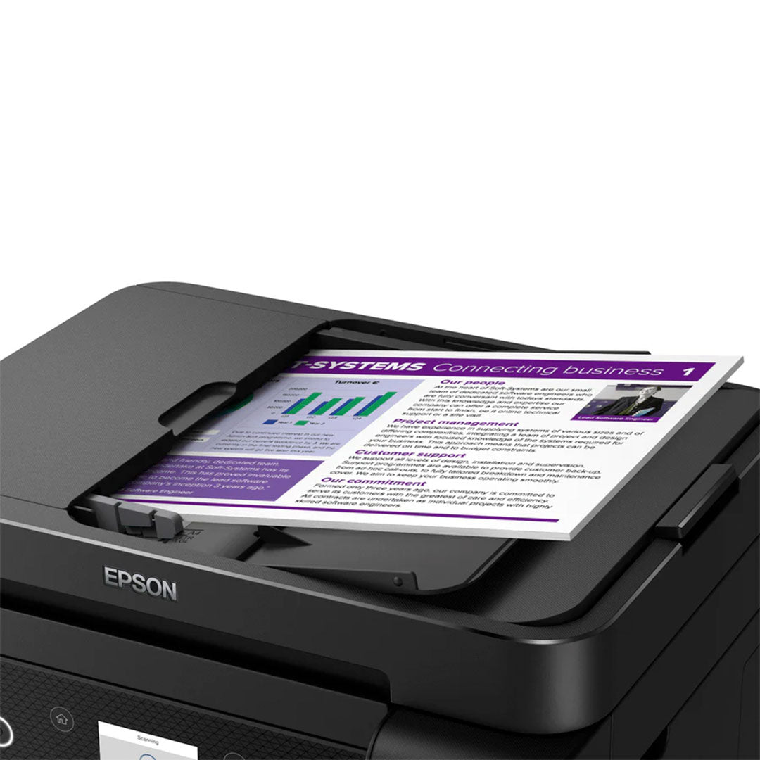 EPSON C11CJ61301 Impresora Multifuncional 3 en 1, ECOTANK L6270 Imprime, Escanea, Copia, conexión LAN y Wi-Fi (C11CJ61301)