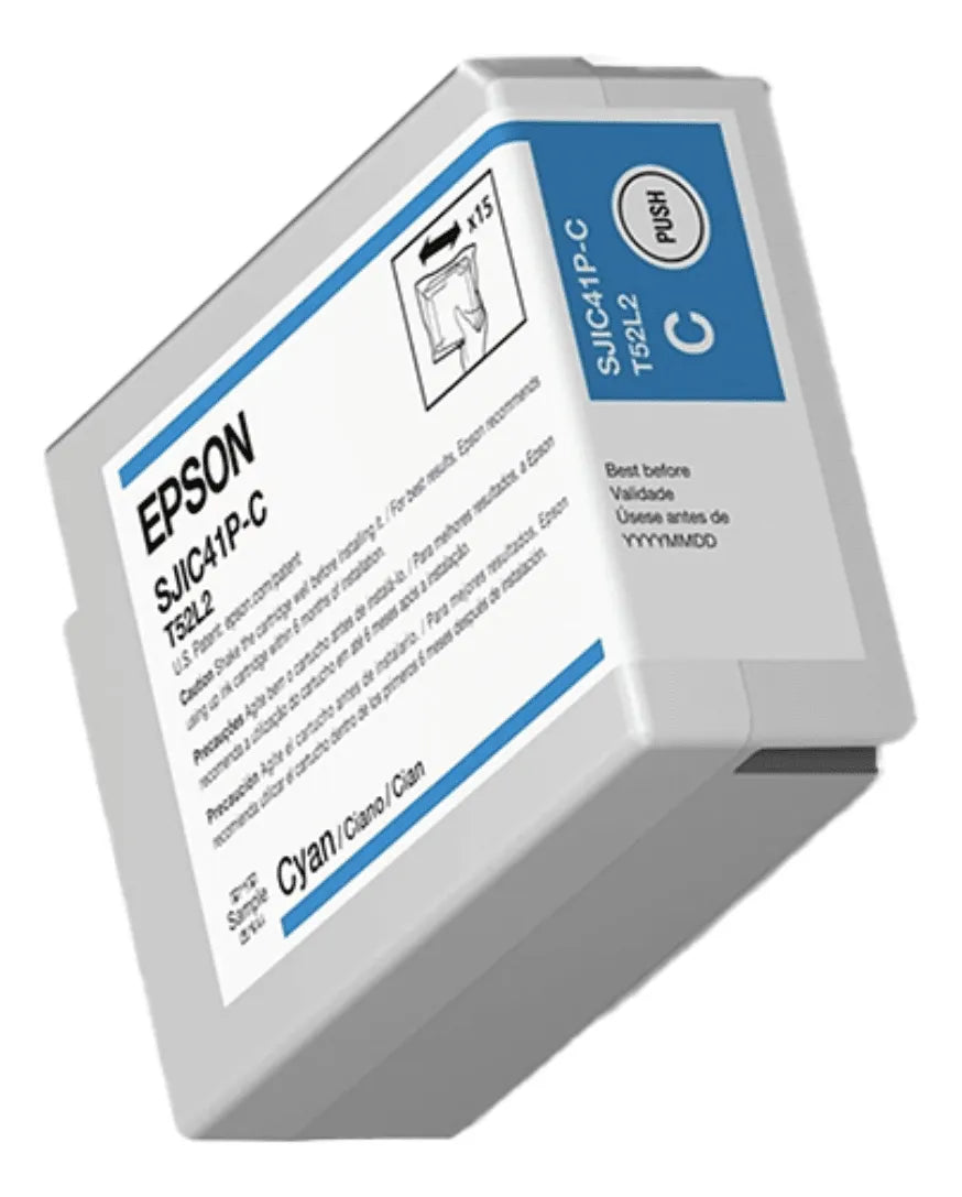 EPSON C13T52L220 Cartucho de Tinta Cyan para Impresoras ColorWorks