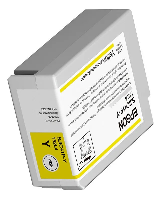 EPSON C13T52L420 Cartucho de Tinta Amarilla para Impresoras ColorWorks