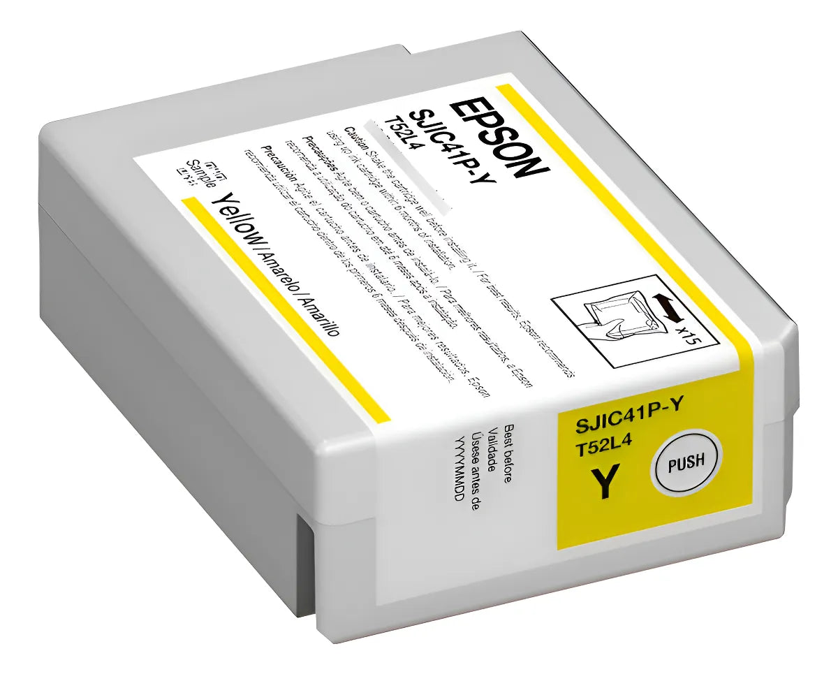 EPSON C13T52L420 Cartucho de Tinta Amarilla para Impresoras ColorWorks