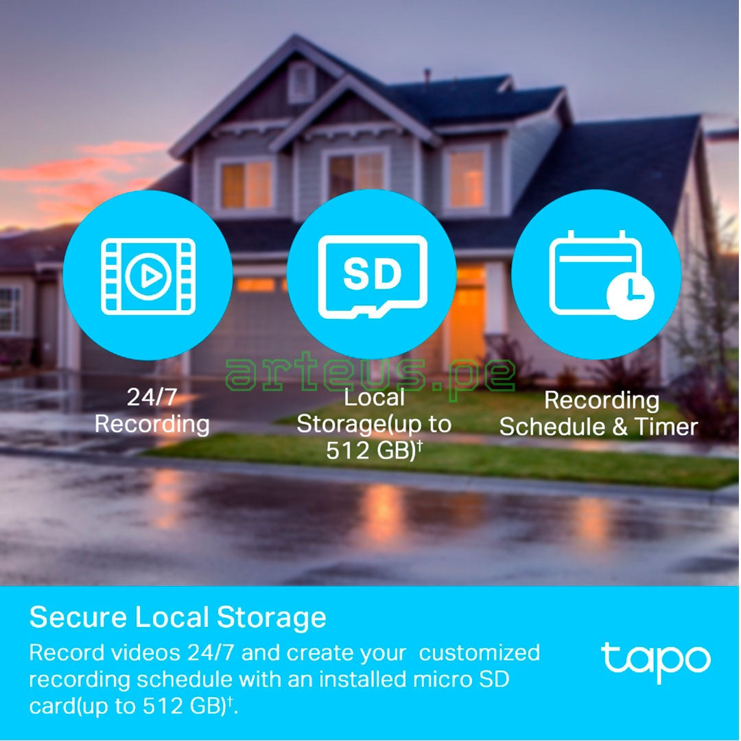 TP-LINK TAPO C500 Cámara de Seguridad WIFI 2MP 360º PT