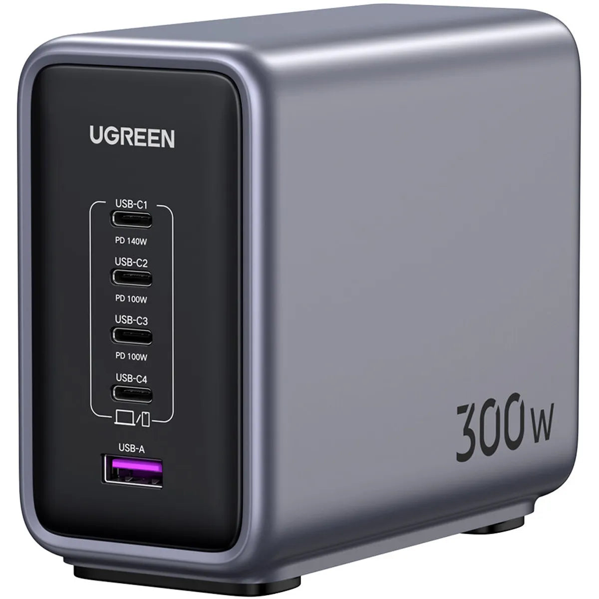 UGREEN CD333 90872B Cargador Nexode 300W 5-Port GaN USB-C/USB-A PD 3.1