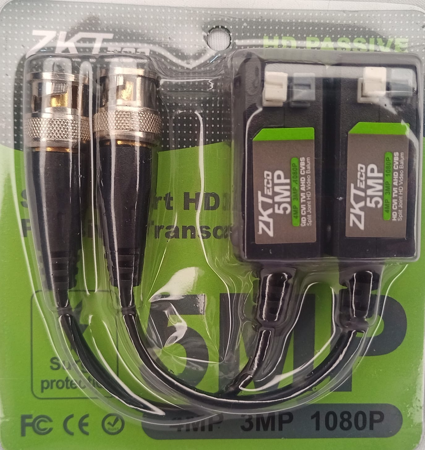 ZKTECO CF500 Balun Conversor de Video 5MP 1 Canal a Presión