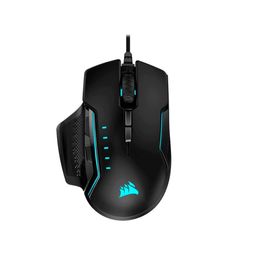 CORSAIR GLAIVE RGB PRO Mouse Gamer 18000DPI 7 botones Negro