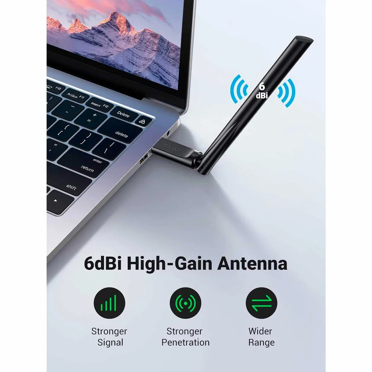 UGREEN CM496 90339 Adaptador USB WI-FI AC650