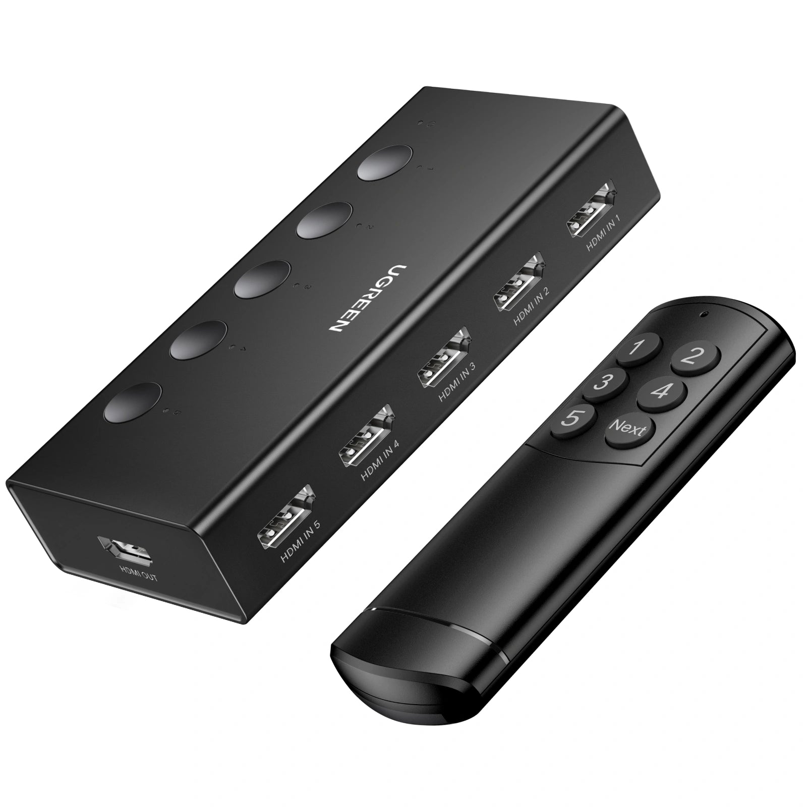 UGREEN CM568 90512 Switch 5 entradas y 1 salida HDMI 4K 60Hz con control remoto