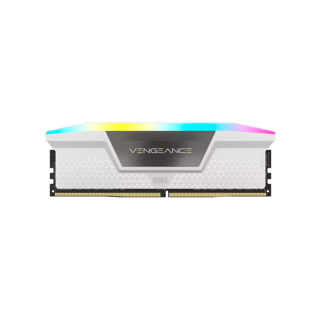 CORSAIR VENGEANCE RGB DDR5 Memoria RAM 64GB 2x32 4800MHz White