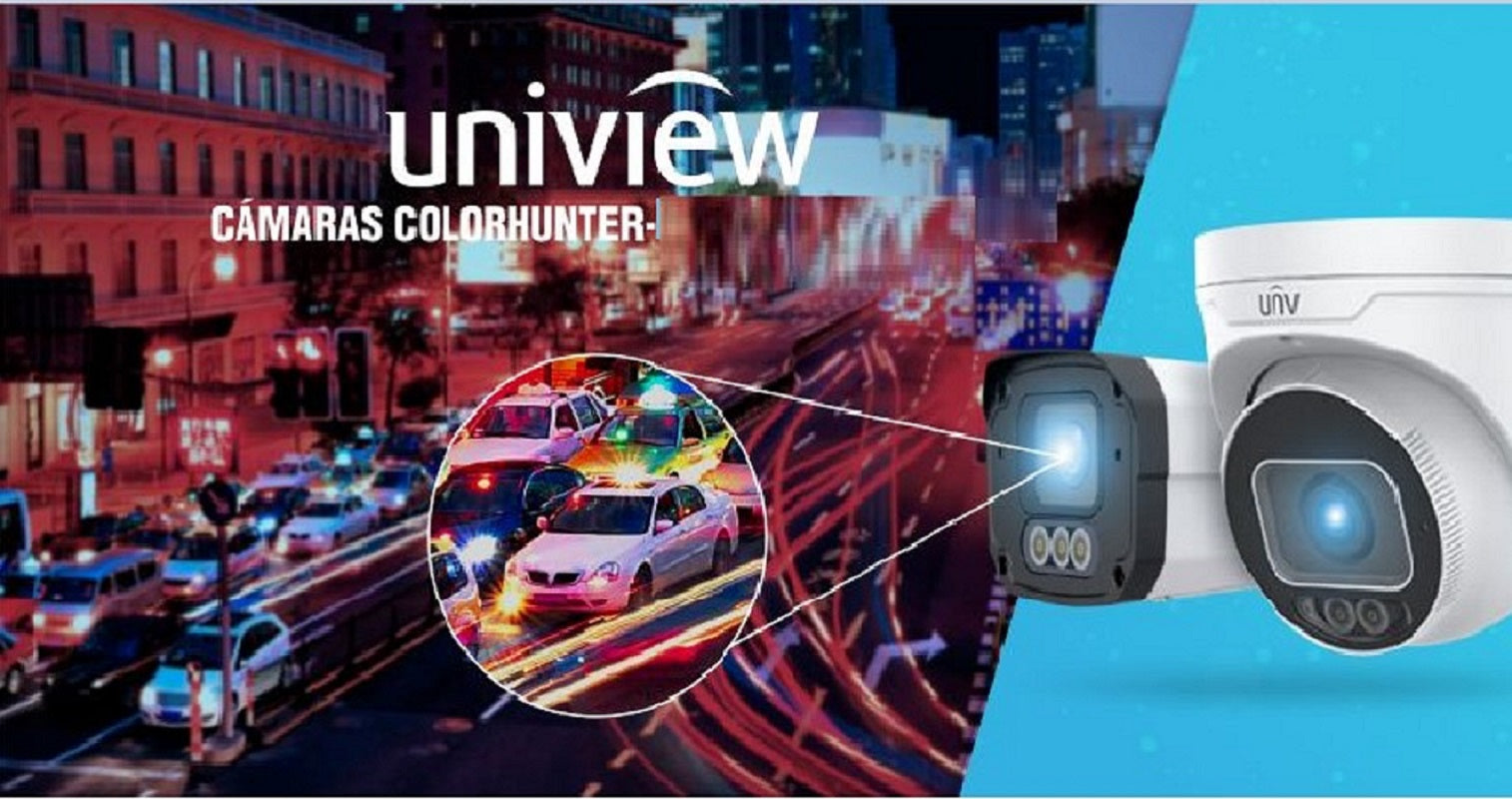 UNIVIEW UAC-T125-AF28M-W Cámara de seguridad COLORHUNTER TVI 3K 5MP 2.8mm audio