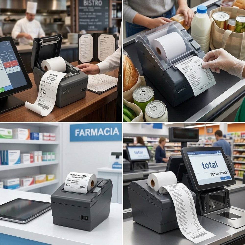 POS LINK 80250 Impresora Térmica de Ticket 80mm, Cortador Automático, 250mm/seg, USB, RS232, LAN. Incluye 2 Contómetros