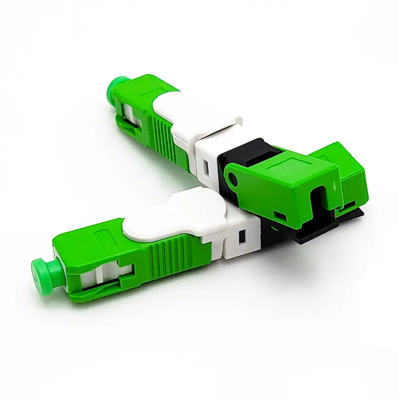 HUBA CORAMESCAPC Conector Mecanico Rapido de Campo Fibra Optica Monomodo SC APC Verde