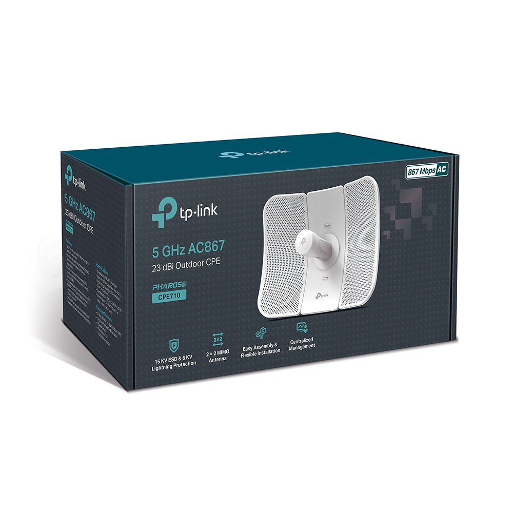 TP-LINK CPE710 CPE para Exterior de 5GHz AC 867Mbps a 23dBi