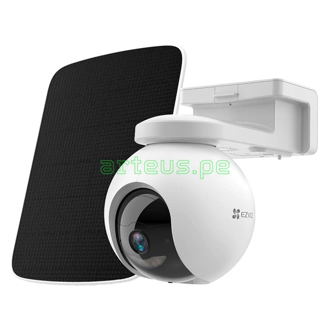 EZVIZ EB8 4G LTE Cámara de Seguridad PT Exterior 3MP 2K con Panel Solar
