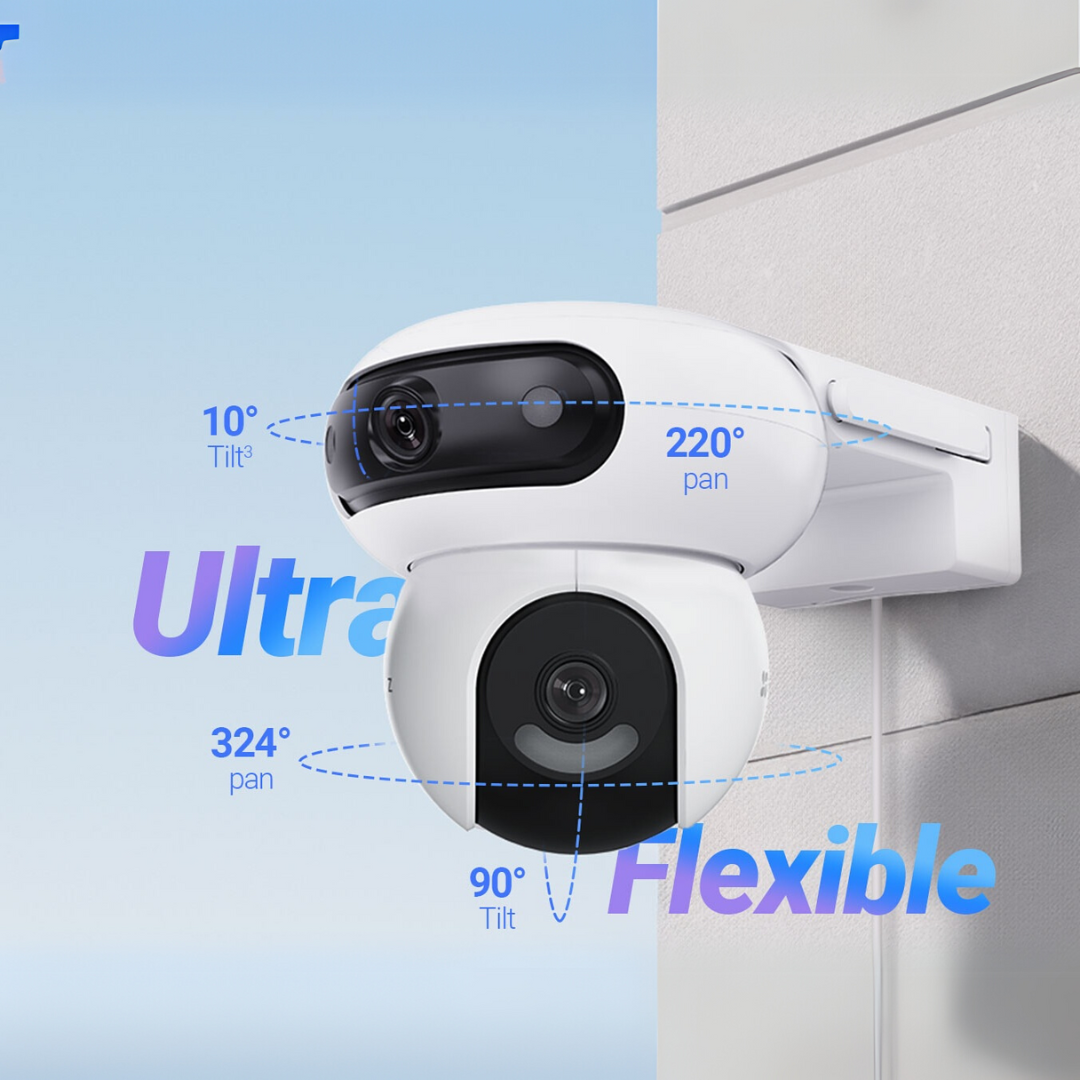 EZVIZ HB90X Cámara de Seguridad WiFi 4G PT Dual 2K+ 4+4MP con Panel Solar
