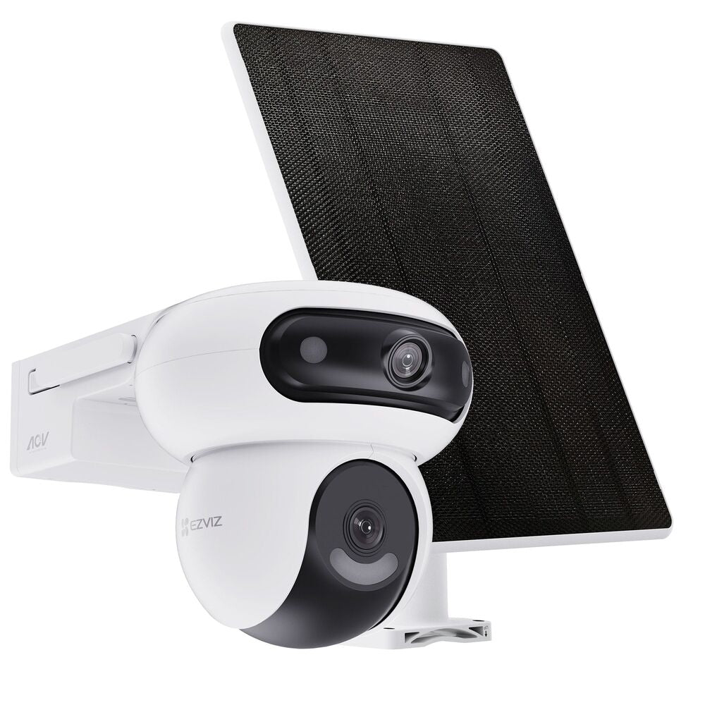 EZVIZ HB90X Cámara de Seguridad WiFi 4G PT Dual 2K+ 4+4MP con Panel Solar
