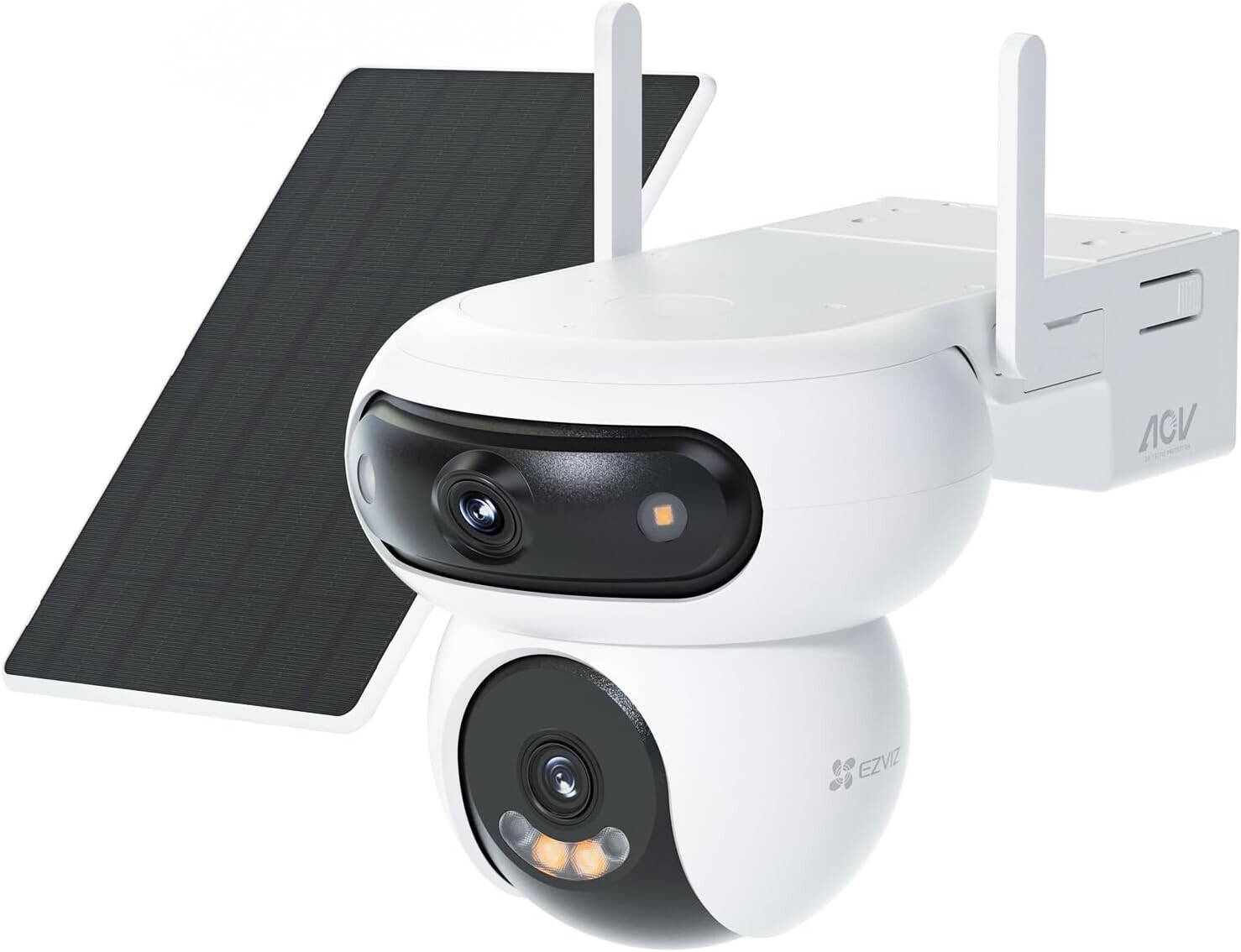 EZVIZ HB90X Cámara de Seguridad WiFi 4G PT Dual 2K+ 4+4MP con Panel Solar