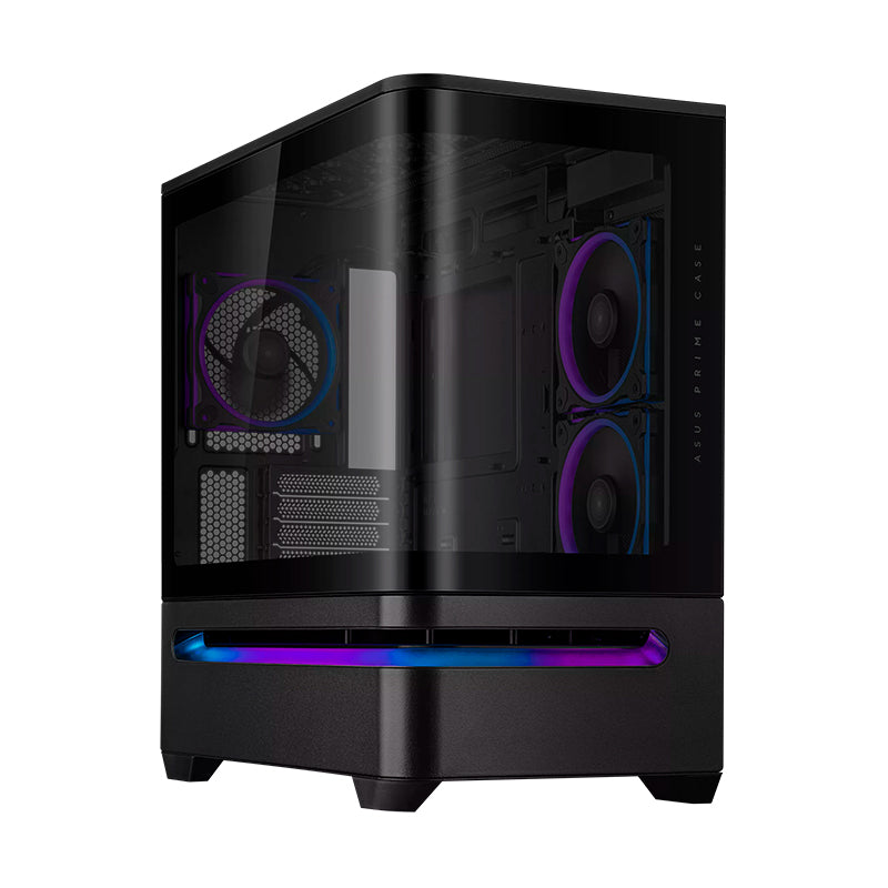 ASUS PRIME AP202 ARGB Vidrio Templado Mid Tower Sin Fuente Negro