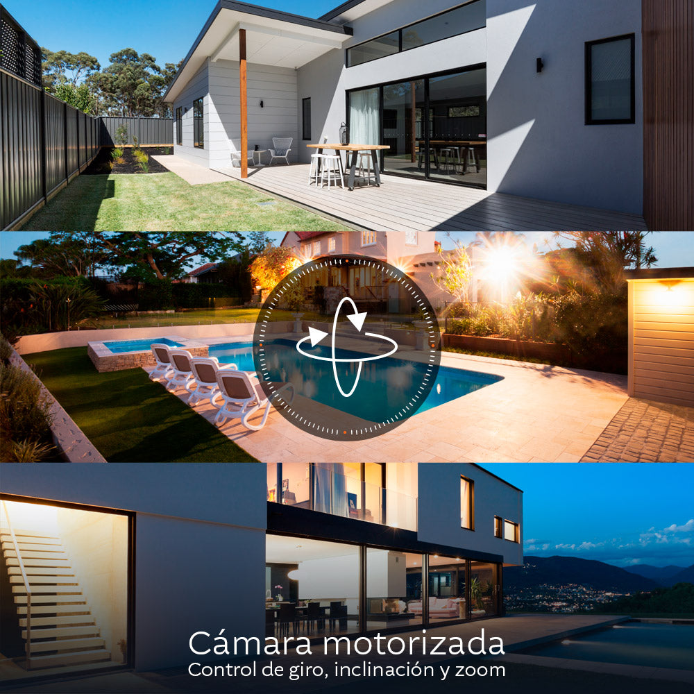 NEXXT SOLUTIONS NHC-OP10 Cámara de Seguridad WIFI PTZ 2K+ 5MP Exterior