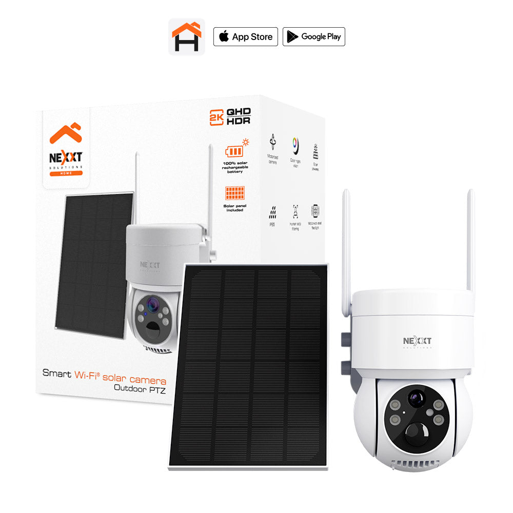 NEXXT SOLUTIONS NHC-OP20S Cámara de Seguridad WIFI 3MP con Panel Solar