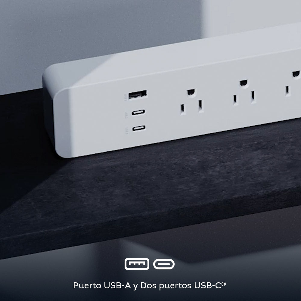 NEXXT SOLUTIONS NHP-E710 Supresor de Picos Wifi Inteligente 4 Tomas + USB-A y USB-C