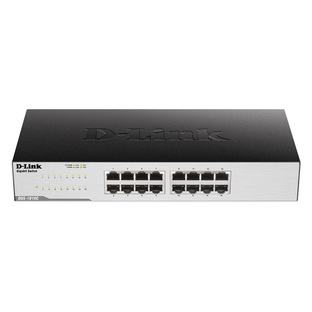 D-LINK DGS-1016C Switch 16 puertos 10/100/1000Mbps no administrable