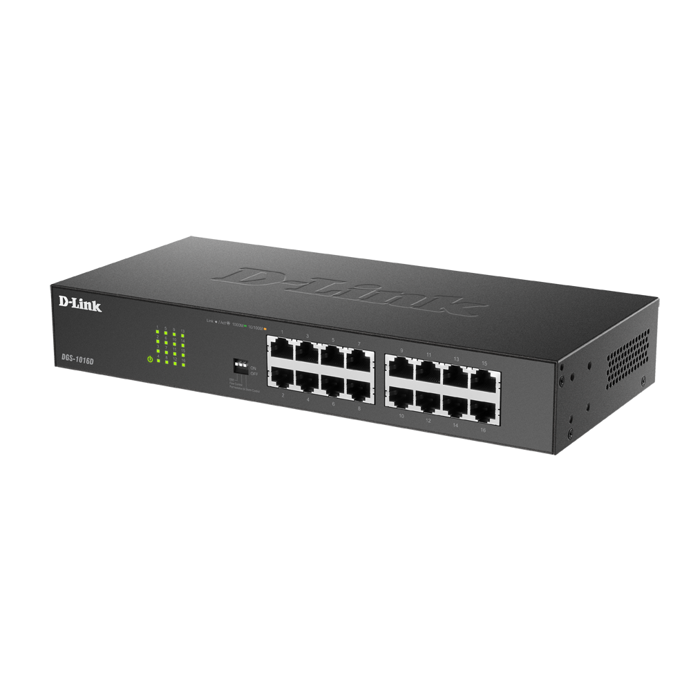 D-LINK DGS-1016D Switch 16 puertos 10/100/1000Mbps no administrable