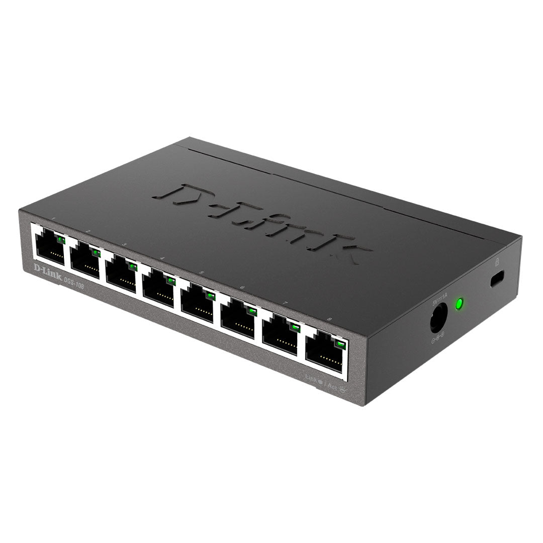 D-LINK DGS-108 Switch 8 puertos Gigabit Plug&Play